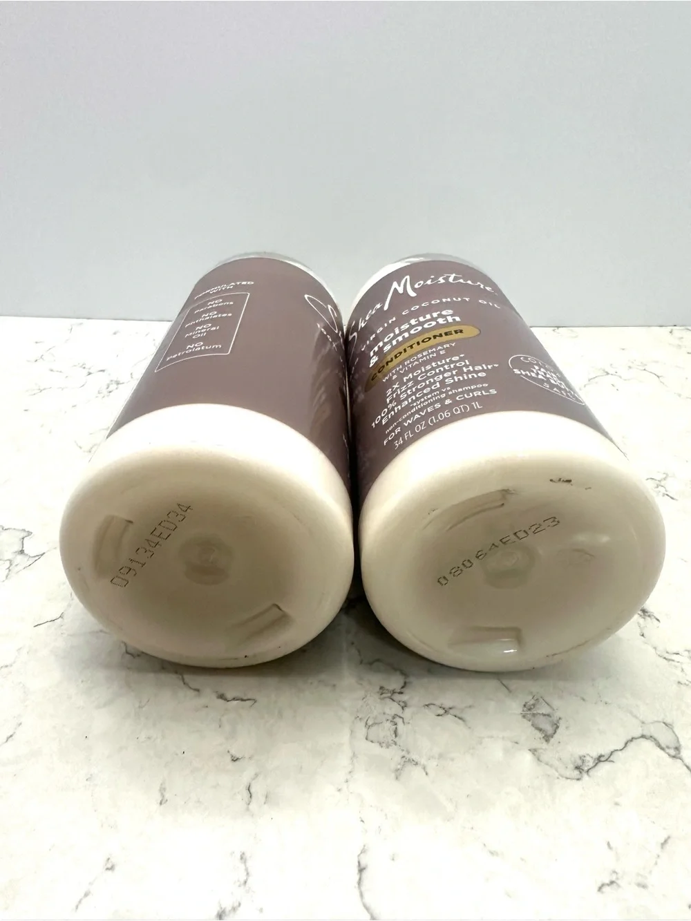 TWO Shea Moisture Coconut Oil Moisture & Smooth Conditioner 34oz w/ Rosemary